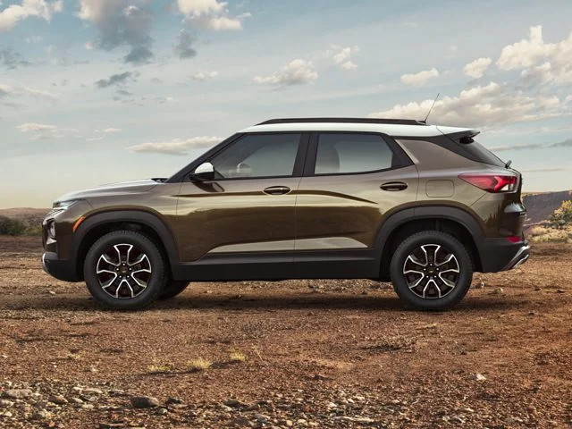 A Chevy Trailblazer parked outside